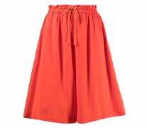 Knielange Paperbag-Shorts