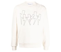 Sweatshirt mit Blitz-Stickerei