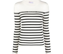 Pullover mit Intarsien-Logo