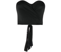 Cropped-Top mit Satin-Finish