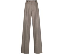 Bundfaltenhose mit geradem Bein