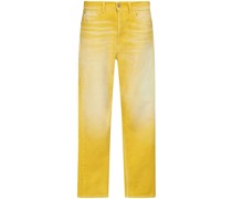 Straight-Leg-Jeans mit Tragefalten