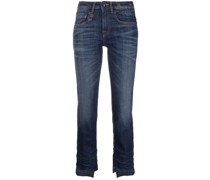 Halbhohe Cropped-Jeans