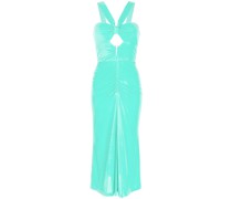 Neckholder-Kleid mit Rüschen