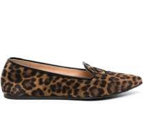 Loafer mit Leoparden-Print