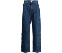 Straight-Leg-Jeans mit Logo