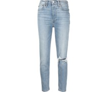 90s Skinny-Jeans mit hohem Bund