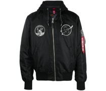 Bomberjacke mit grafischem Print