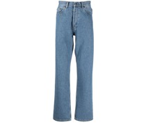 Gerade Jeans mit Stone-Wash-Effekt