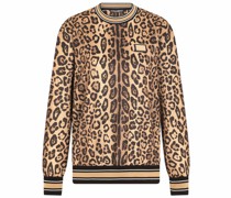 Sweatshirt mit Leoparden-Print