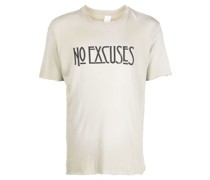 T-Shirt mit "No Excuses"-Print
