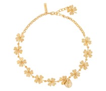 Halskette mit Blumenapplikation