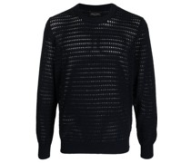Pullover mit Lochstrickmuster