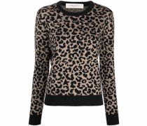 Pullover mit Leoparden-Print