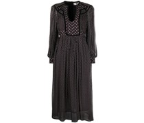 Alani Midikleid mit Schleifenverschluss