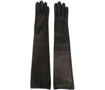 Ellenbogenlange Lederhandschuhe