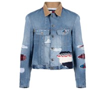 x Tommy Hilfiger Jeansjacke im Patchwork-Look