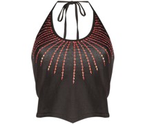 Cropped-Top mit Pailletten