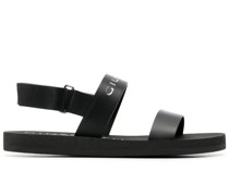 Sandalen mit Logo-Print