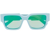 Sonnenbrille mit eckigem Gestell