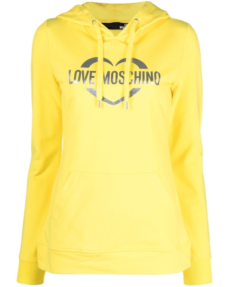 Moschino Damen Hoodie mit Logo-Print