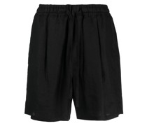 Leinenshorts mit geradem Bein