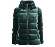 Gefütterte Daos Jacke in Samtoptik