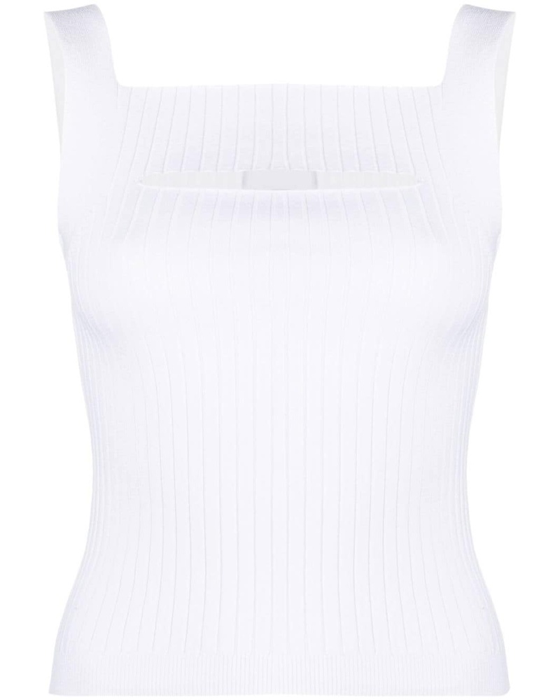 Patou Damen Geripptes Top mit Cut-Out