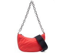 Moon Schultertasche mit Logo-Schild