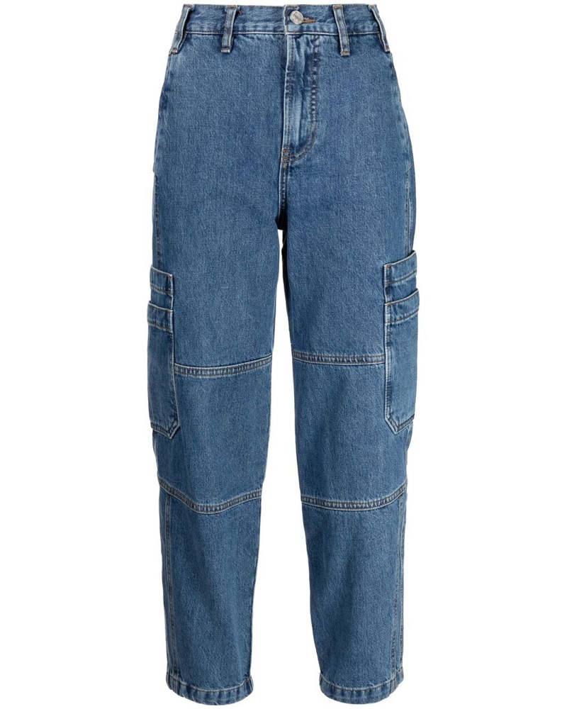 Frame Denim Damen Taillenjeans mit geradem Bein