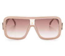 Pilotenbrille mit Logo-Print