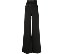 High-Waist-Hose mit weitem Bein