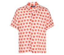 Roberto Leinenhemd mit Polka Dots