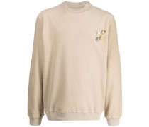Terry Sweatshirt mit Anstecknadeln