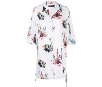 Bluse mit abstraktem Print