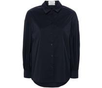 textured pleated shirt