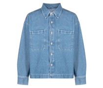 Klassische Cropped-Jeansjacke