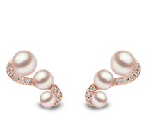 18kt Sleek Weißgoldohrringe