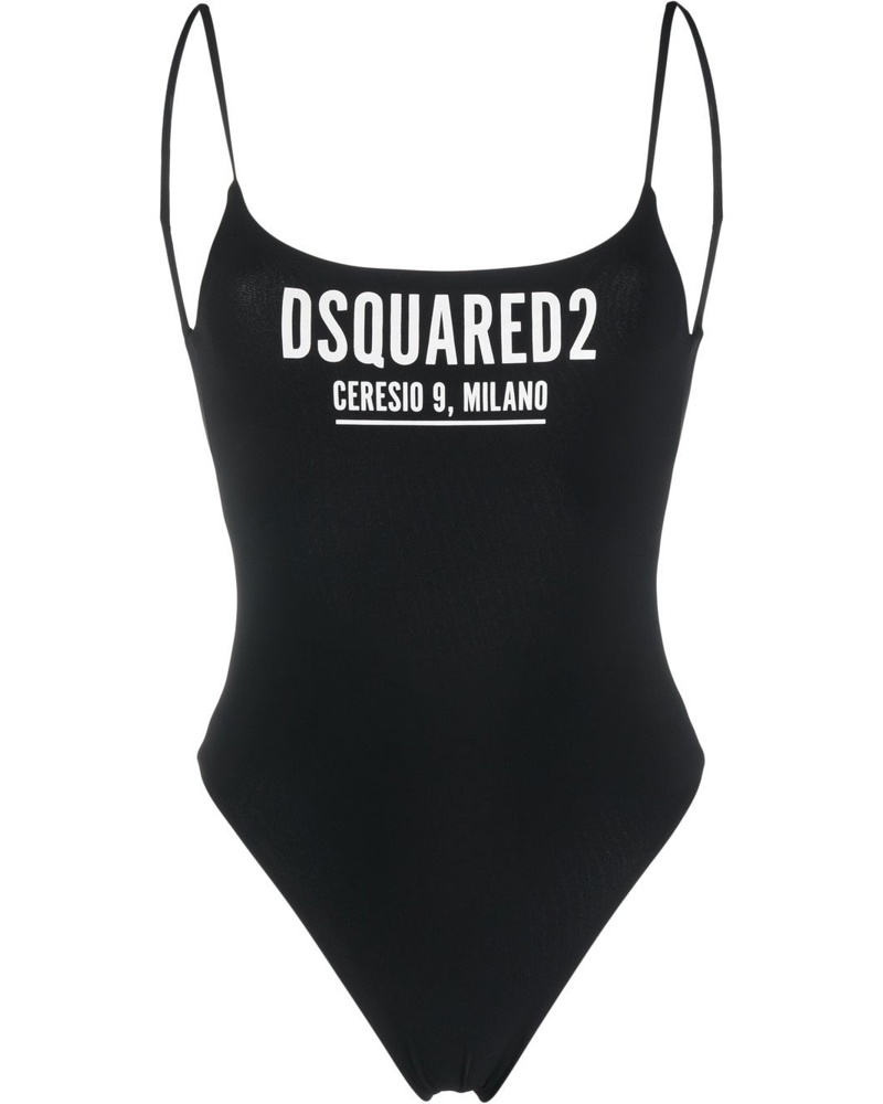 Dsquared2 Damen Badeanzug mit Logo-Print
