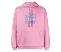 Hoodie mit beflocktem Logo