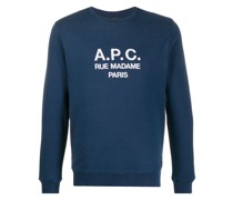 A.P.C. Sweatshirt mit Logo-Stickerei