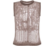Spider open-knit tank top