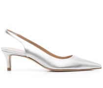 Pumps im Metallic-Look