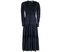 Midikleid mit Spitzeneinsätzen