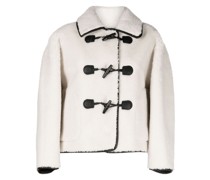 Jacke aus Shearling mit Knebelverschluss