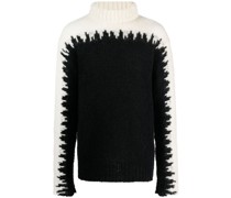 Rollkragenpullover mit Farbverlauf-Optik