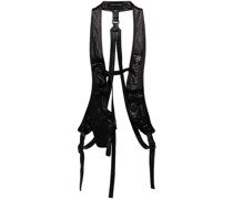 leather harness vest