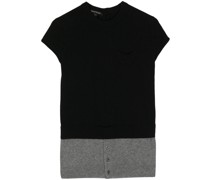 two-tone cashmere top