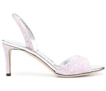 Slingback-Sandalen mit Glitter