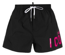 Badeshorts mit Logo-Print